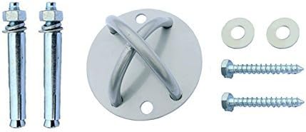 Wall Mount Bracket For Suspension Training Kits|| Perfect For Suspension Straps, Body Weight Exercises, and Rope Kits || Includes Bracket, Washers, Bolts and Screws || 100% Satisfaction Guarantee