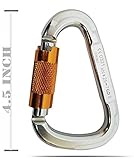 Screw Lock Climbing Carabiner - 25KN Heavy Duty Auto Locking Fall Protection