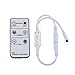 LEDMO(1 Pack) Mini Remote Control Dimmer for Single Color LED Strip/LED Ribbon/LED Tape, DC 12V 6A, 72W, IR 6 Key Remote Controller, Wireless Remote Control