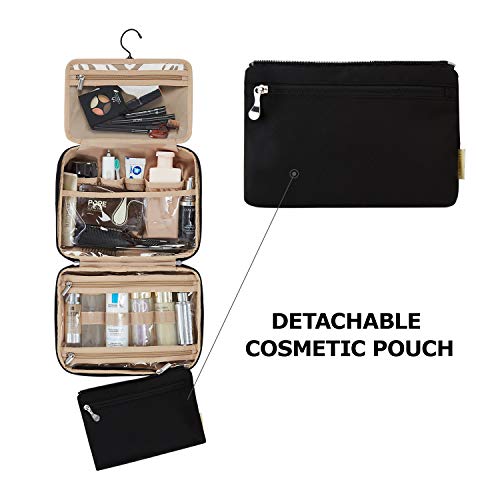 BAGSMART Toiletry Bag Hanging Travel Organizer with TSA Approved