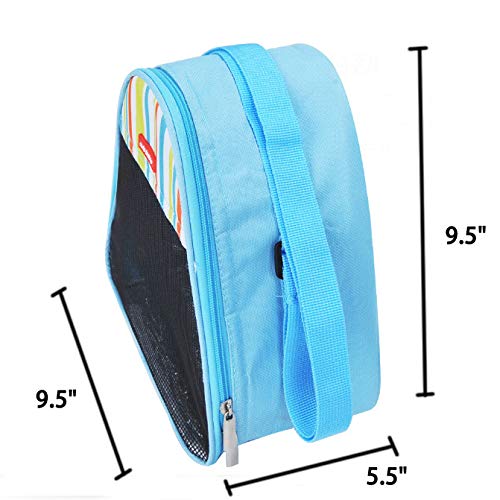 Travel Small Animal Guinea Pig Hamster Hedgehog Carrier Soft-side Bag with Strap Durable Breathable Portable Small Guinea Pig Chinchillas Hamsters Hedgehogs Carriers for Small Animals Car Carrier