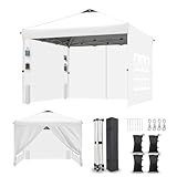 RHOLUTA 10x10 Pop Up Canopy Tent with Sidewalls and