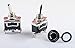 Podoy Heavy Duty Toggle Witch 15A 250V SPDT 3 Pin ON-OFF-ON Rocker Switch with Metal Waterproof Boot Cap Cover (2 Pack)