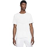 Nike Dri-FIT Rise 365 Men's Short-Sleeve Running Top (Large, White)