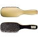 Torino Pro Medium Wave Brush by Brush king - #1600- Duet collection different color on each side- Extra long bristles - 9 Row 360 wave brush
