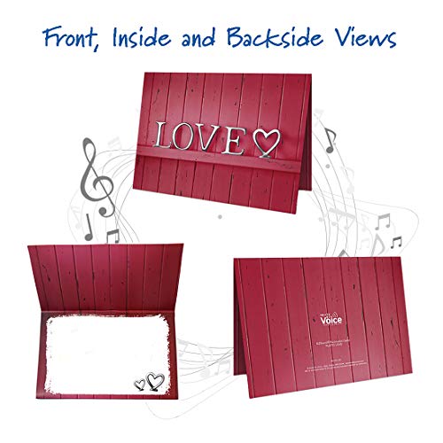 Recordable Card | Love and Romance | Customize with Song, Talking Message, Photo, Text | 120 Seconds Recording | Audio Valentines Day Card, Fathers and Mothers Day Card, Create Special Greeting Card