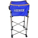 ASENVER Tennis Ball Cart Ball Hopper Basket Hold Up to 160 Balls for Tennis Ball