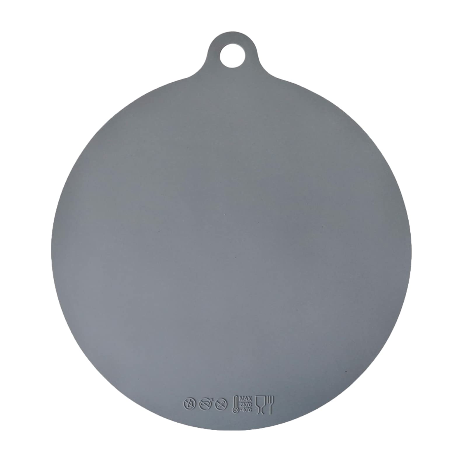 4 Pieces Multipurpose Microwave Mat, 22cm Silicone Heat Mat, Baking Mats, Table Mat to Protect Quartz Table for Microwave Induction Air Fryer (Grey)