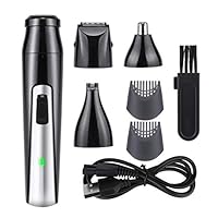 Nesee Mens Beard Trimmer Grooming Kit Cordless Hair Trimmer Clippers Ear Nose Trimmer Waterproof 4 in 1 USB Rechargeable