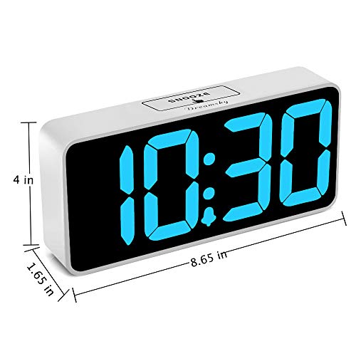 DreamSky Large Digital Alarm Clock Big Numbers for Seniors & Visually