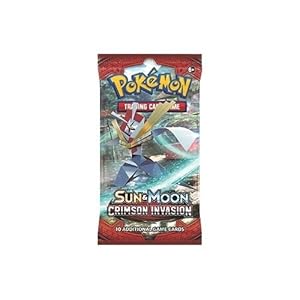 Image of Pokemon TCG Sun & Moon Crimson Invasion Booster Sealed 10 Card PACK English