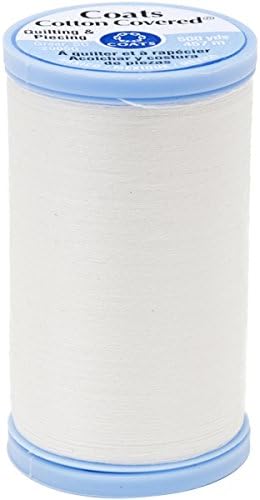 Coats Cotton Covered Quilting And Piecing Thread, 500-Yard, Winter White