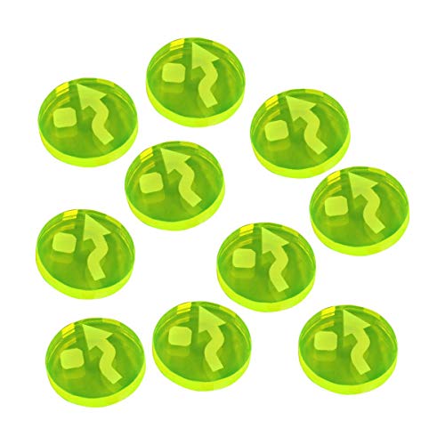 LITKO Space Fighter 2nd Edition Evade Tokens, Fluorescent Green (10)
