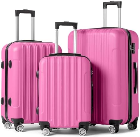 ピンクスィーツセット Amazon.com | Merax Luggage sets of 3 Piece 20 28 IN Carry on