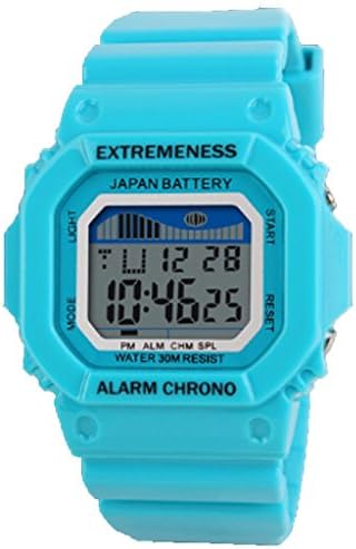 Digital Waterproof Wrist Watches with Silicone Band for Girls
