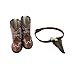 American Fashion World Cowboy Boots with Pistol | 18 Inch Doll Accessories