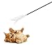 Pidan Studio Cat Feather Teaser Wand - Interactive Fun 100% Cat Kitten Friendly Superior Quality Premium Goose Feather