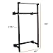 PRx Performance Murphy Squat Rack, Folding Fitness Rack, Wall Mounted, 90 inch Uprights, Pull Up Bar, Home Gym Lifting Rackthumb 2