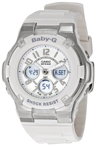 Casio Women’s BGA100-7BCR Baby-G White Analog Digital Watch, Watch Central