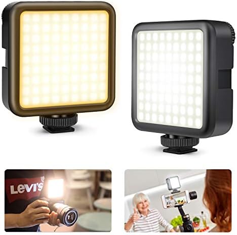 Kekilo Led ビデオライト 撮影用 照明 スマホ カメラ ライト 小型 Usb 充電式 Type C Cri95 ソフト光 明るい Zhiyun Smooth 4 Dji Osmo Mobile 3 Action 5 6 7 8 Pro用