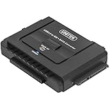UNITEK USB 3.0 to IDE &amp; SATA Converter External Hard Drive Adapter Kit for Universal 2.5/3.5 HDD/SSD Hard Drive Disk, One Touch Backup Function and Restore Software, Included 12V/2A Power Adapter