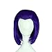 Raven Wig Cosplay Blue Short Hair Costume Accessories Props Halloween Coslive