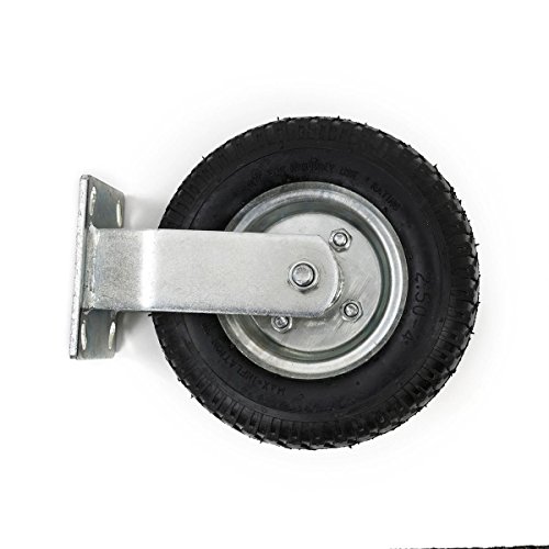 4Pcs 8" Pneumatic Air Tire Wheel 2 Rigid + 2 Swivel HD Farm Cart Caster Large--Generic Aftermarket Part