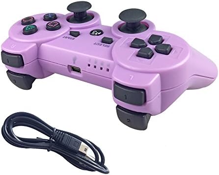 Nesada Wireless Bluetooth Controller For PS3 Double Shock (Purple)