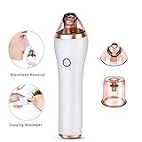 Blackhead Remover Pore Vacuum - MANLI Electric Acne Comedone Extractor Kit with 4 Suction Head for Women and Men Acne Facial Cleanser and Cup Massage