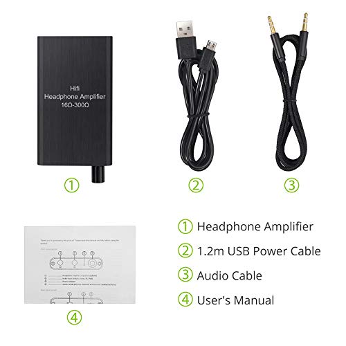 Portable Headphone Amplifier LiNKFOR HiFi Headphone Amplifier with