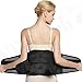 NeoTech Care Adjustable Double Pull Lumbar Brace/Lower Back Belt (Black, Size M)