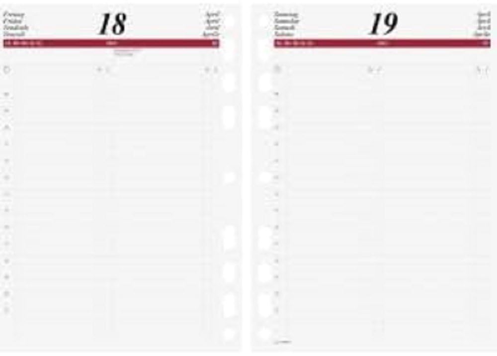 rido/idé Daily Calendar Timing 1 2024 1 Page = 1 Day A5 White