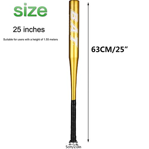 HagieNu 2 Packs 25 Inch Baseball Bat Aluminum Alloy SelfDefense Softball Bat Youth Baseball for