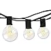 sunvito 25Feet String Lights with 25 G40 Clear Globe Bulbs + 2 Spare Bulbs,Connectable Indoor/Outdoor String Lights for Party Patio Backyard Garden Bistro Cafe Gazebo Porch Tents Decor (transparent)