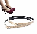 Camix Women's Detachable PU Leather Shoe Straps,High Heels Anti-loose Shoelace Accessories (Apricot)