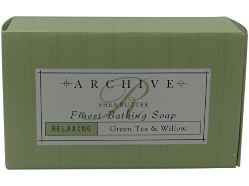 Archive Green Tea & Willow Relaxing Bath Soap lot of 12 Each 2.25oz bars with Shea Butter. Total of 27oz