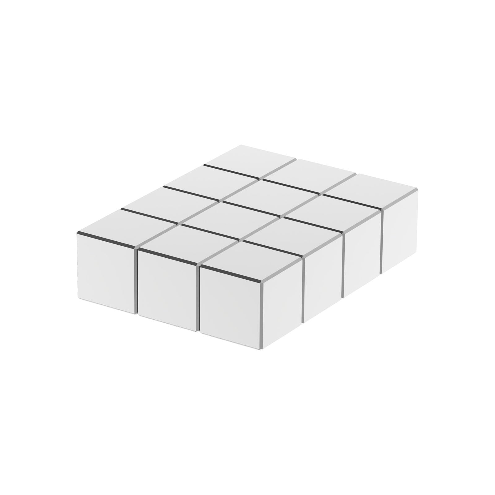 Photo 1 of AplysiaTech N52, 1/2" L x 1/2" W x 1/2" H Square Magnets - 12Pack, Block Rare Earth Magnet, Neodymium Building Magnet 0.5 x 0.5 x 0.5 inch Cube for Office, Home, Fridge Magnets for Refrigerator,Craft
