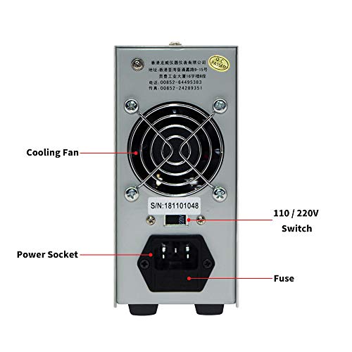 DC Power Supply Variable 30V 10A, （Precision 00.01V，00.01A）4-Digital LED Display, Precision Adjustable Regulated Switching Power Supply Digital with Alligator Leads US Power Cord  - Thumbnail 3