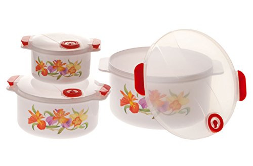 Floral Microwave Pot Set