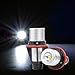 phgiveu 6W 6000K LED Marker Angel Eye Halo Rings Headlight Bulb, Set of 2