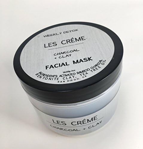Daily Detox Charcoal Face Mask 100% Natural. With Activated Charcoal &amp; Therapeutic Grade Essential Oils And Bentonite Clay. For Men, Women &amp; Teens. Chemical Free. 2oz Jar