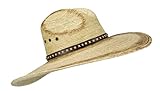 Rising Phoenix Industries Large Mexican Palm Leaf Cowboy Hat, Sombreros Vaqueros de Hombre, Flex Fit