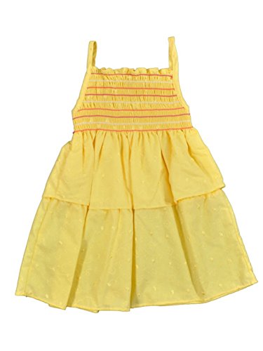 Penny M Sundress Infant & Toddler Girls Yellow Smocked Ruffled Sun Dress 24m