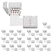 20-Pack L Shape 4 Pins Connector JACKYLED 10mm Right Angle Corner Solderless Connector 12V 72W Clip for 3528 5050 SMD RGB Fireproof Material 4 Conductor LED Strip Lights Strip to Strip