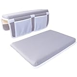 Thick Baby Bath Kneeler Set - Pad and Elbow Rest, Soft Luxurious Foam Cushion for Knee comfort, 2-Pocket Organizer, Anti-Slip Technology, Easy Storage - by Faboop Baby