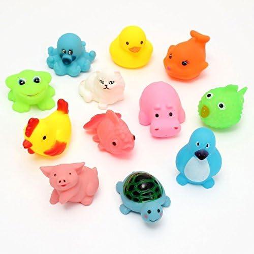 Cellularplatform Soft Bath Toy Chu Chu Toys - Set of 12 Multi-Color
