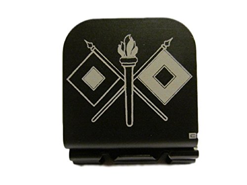 US Military Signal Corps Badge Laser Etched Hat Clip Black