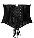 Camellias Women's 26 Steel Boned Corset Short Torso Heavy Duty Waist Trainer Corset for Weight Loss