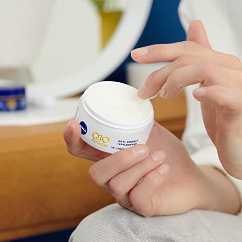 Q10 Power Antiarrugas Cuidado de Día FP30 (50 ml), crema hidratante antiarrugas, crema facial con protector solar, crema de día, crema facial reafirmante con Q10