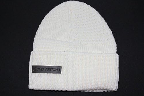 Amazon ルイヴィトン M ボネ ダミエ メンズ ウール製ニット帽 エクリュ 白 並行輸入品 ニット 通販